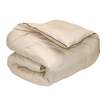 Одеяло 172х205 см верблюжья шерсть/микрофибра с атласным кантом