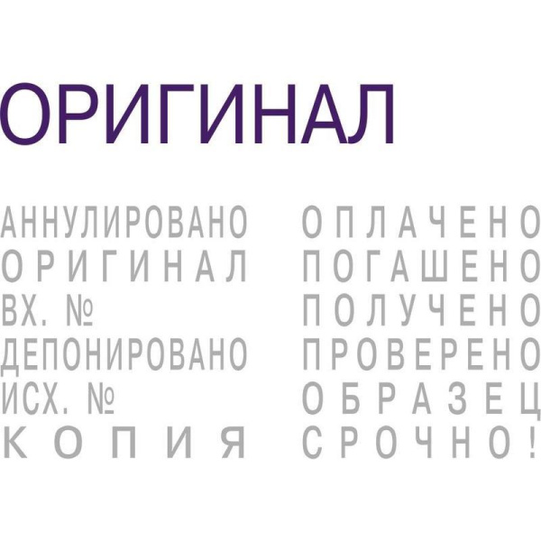 Штамп стандартный Colop S120/W мини пластиковый 12 бухгалтерских терминов