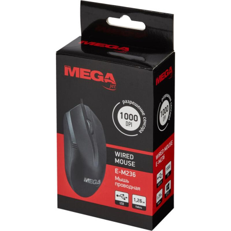 Мышь проводная ProMega E-M236 черная Мышь проводная ProMega E-M236 черная