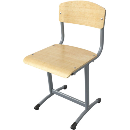 Стул ученический Универсал натуральный/серый рост 6