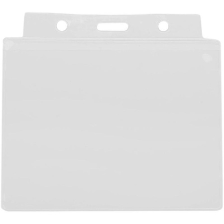 Бейдж Attache горизонтальный 107х83 мм с желтой тесьмой (10 штук в упаковке)