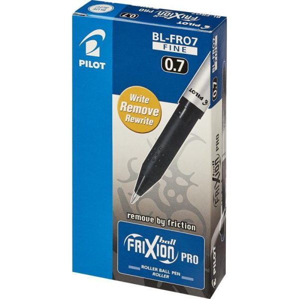 Ручка стирающаяся гелевая Pilot BL-FRO7 Frixion Pro синий, 0,35 мм