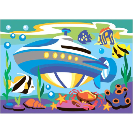 Картина по номерам Lori Транспорт Подводная лодка