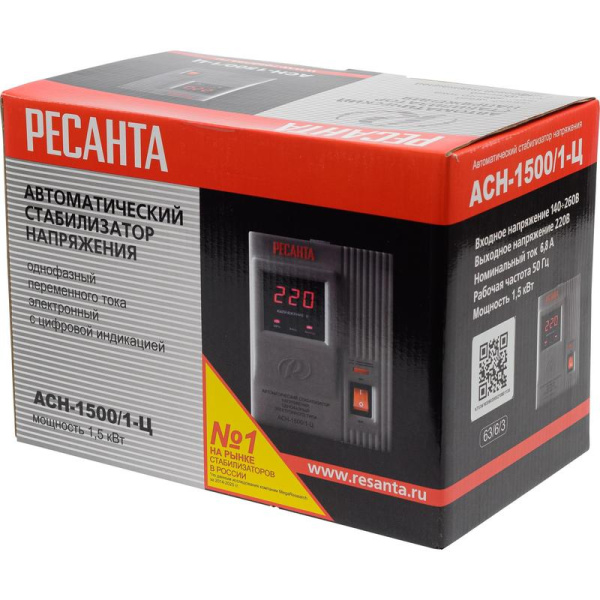 Стабилизатор напряжения Ресанта АСН-1500 1-Ц