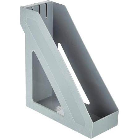 Лоток вертикальный для бумаг 100 мм Стамм серый