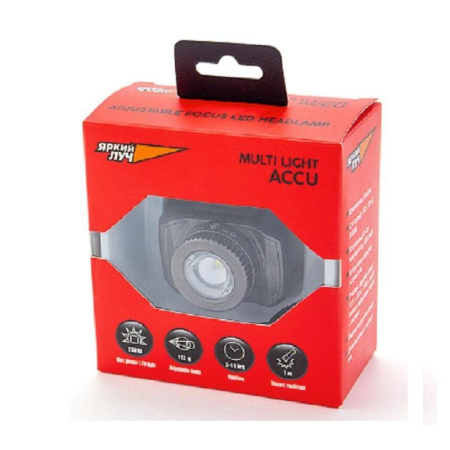 Фонарь налобный Яркий луч Multi Light ACCU
