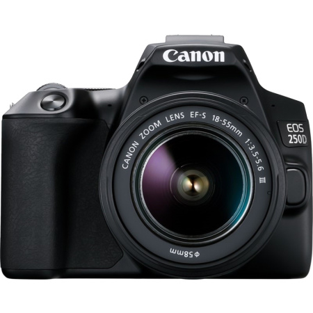 Зеркальный фотоаппарат Canon EOS 250D Kit + объектив EF-S 18-55 DC III