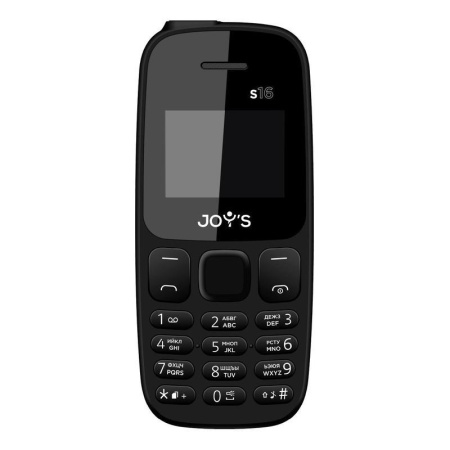 Мобильный телефон Joys S16 DS черный (JOY-S16-BK)