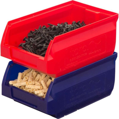 Ящик (лоток) универсальный Ancona полипропиленовый 107х98х47 мм синий Ящик (лоток) универсальный Ancona полипропиленовый 107х98х47 мм синий