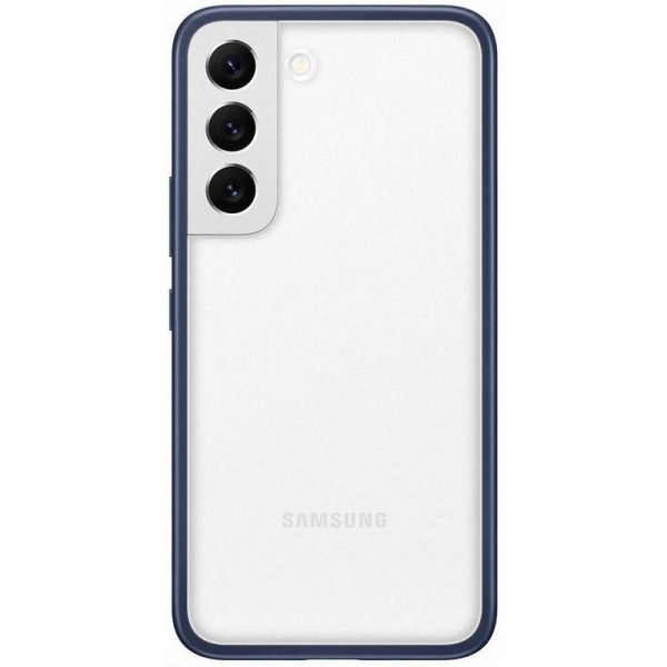 Чехол-накладка Samsung Frame Cover S22+ для Samsung Galaxy S22+  прозрачный/темно-синий (SAM-EF-MS906CNEGRU)