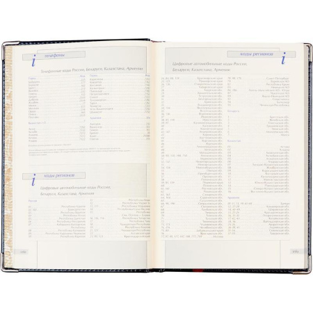 Ежедневник полудатированный Bruno Visconti Imperium натуральная кожа А5 208 листов синий (золотистый обрез, 145x216 мм) (артикул производителя 3-023/121)