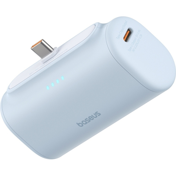 Внешний аккумулятор (power bank) Baseus Compact 5000 мАч голубой  (BAS-P1006830631300)