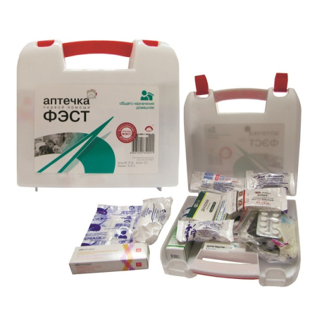Аптечка первой помощи офисная АОН ФЭСТ (бокс пластиковый)