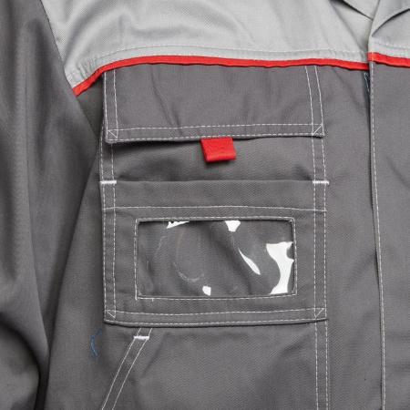 Костюм рабочий летний мужской л10-КБР темно-серый/светло-серый (размер 48-50, рост 170-176)