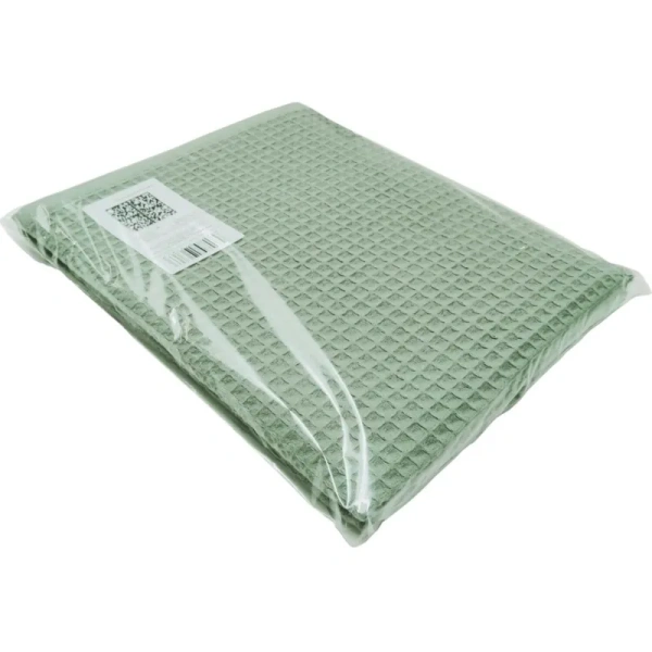 Набор полотенец вафельных 2 штуки 50x80 см/70x130 см 290 г/кв.м  пыльно-ментоловый