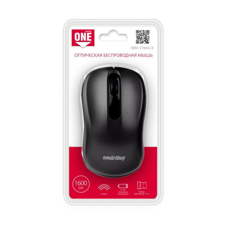 Мышь беспроводная Smartbuy One 378 черная (SBM-378AG-K) Мышь беспроводная Smartbuy One 378 черная (SBM-378AG-K)
