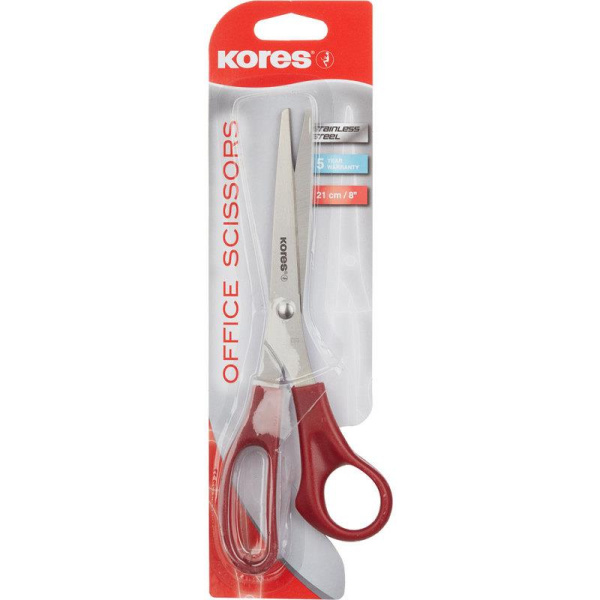 Ножницы Kores (210 мм, с пластиковыми анатомическими ручками)