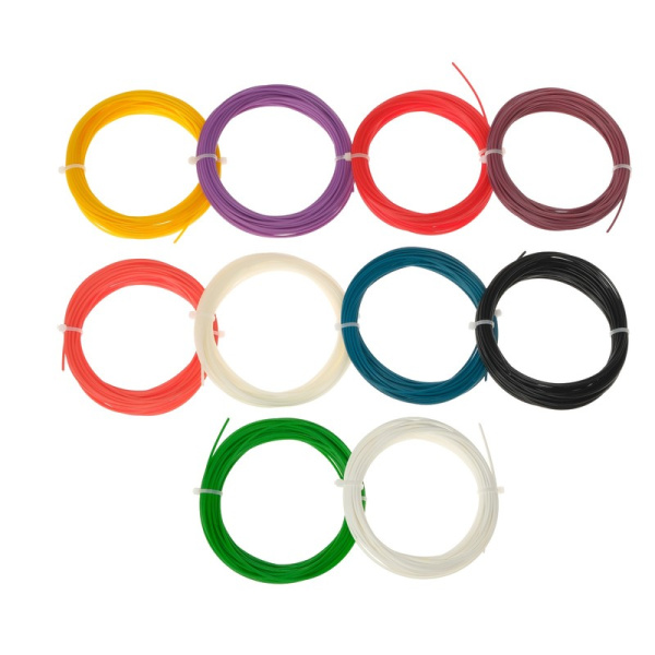 Набор пластика для 3D-ручек LuazON ABS-10 10 цветов