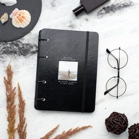 Бизнес-тетрадь Infolio Study Window A5 120 листов в клетку на кольцах  (155x212 мм)