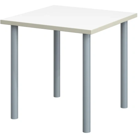 Стол обеденный Комус МДС (белый/серый, 700х700х760 мм)