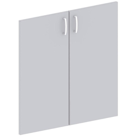 Двери низкие Easy ЛДСП (серый, 760х18х764 мм, 2 штуки)