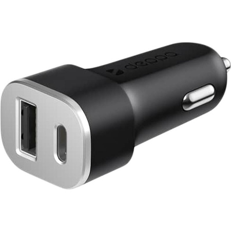 Зарядное устройство Deppa с кабелем USB Type-C и USB-A (11293)