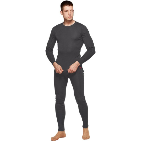 Термофутболка Comazo мужская Activ-35 трикотаж полиэстер темно-серая с  начесом (размер 58, рост 182)