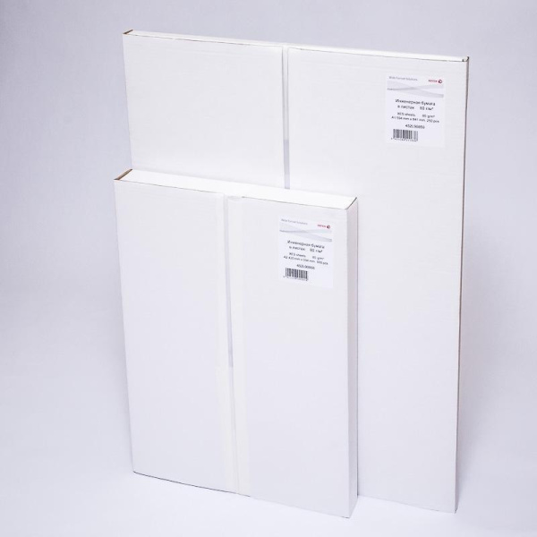 Бумага широкоформатная Xerox XES Paper инженерная A1 (длина 594 мм, ширина 841 мм, плотность 80 г/кв.м, белизна 164%, 250 листов)