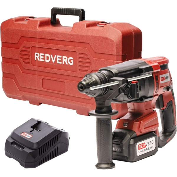 Перфоратор аккумуляторный Redverg RD-RH18-24BLK/U