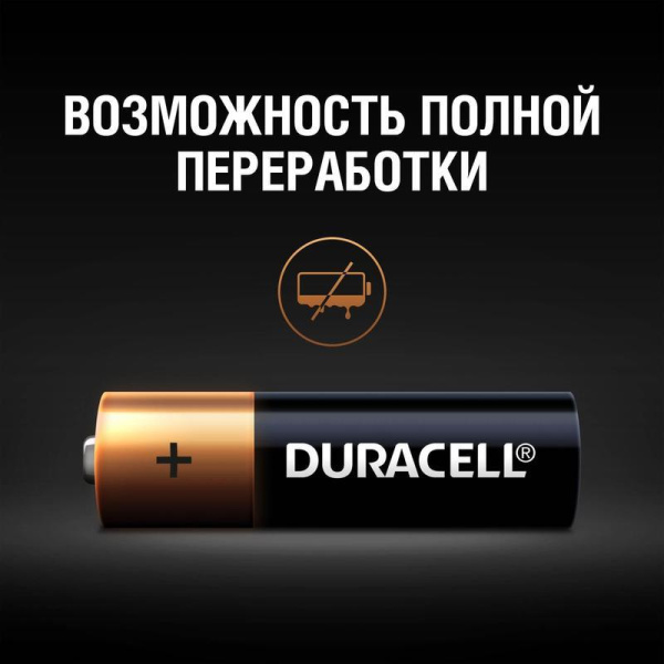 Батарейки Duracell Professional пальчиковые АА LR6 (2 штуки в упаковке)