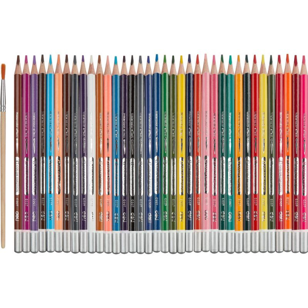 Карандаши цветные акварельные Deli Color Emotion 36 цветов трехгранные  (EC00730)