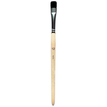 Кисть №1School белка плоская №12