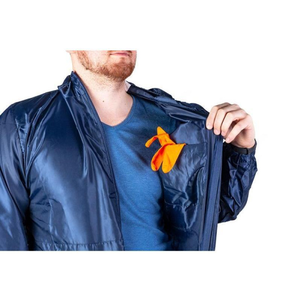 Комбинезон многоразовый с капюшоном синий Jeta Safety JPC75b (размер 50-52, L)