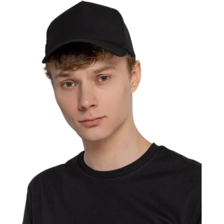 Бейсболка Проект 111 Promo чёрная (обхват 56-58)