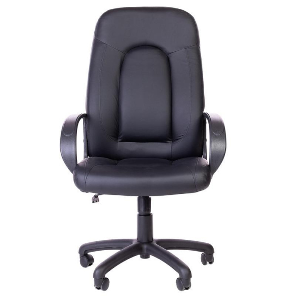 Кресло для руководителя 670 TС черное (экокожа, пластик)