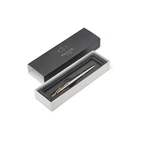 Ручка шариковая Parker Jotter GT синяя серебристый корпус (артикул производителя 1953182)