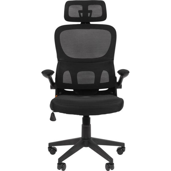 Кресло для руководителя Chairman CH630 черное (сетка/ткань, пластик)