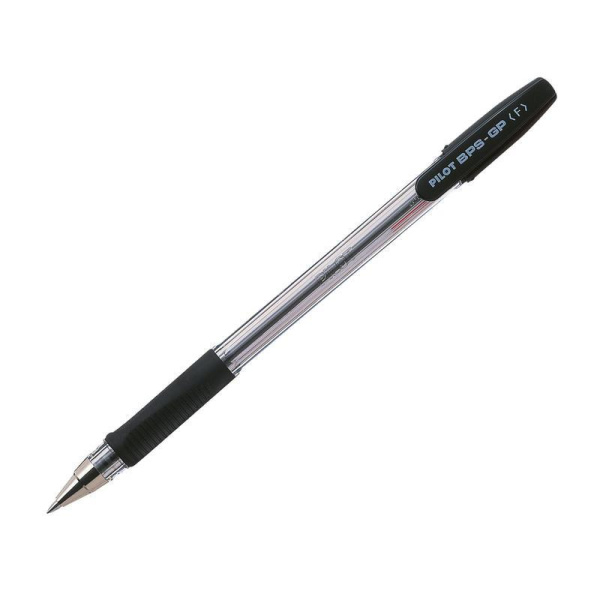 Ручка шариковая неавтоматическая Pilot B-BPS-GP-2B черная (толщина линии  0.22 мм, 2 штуки в наборе)